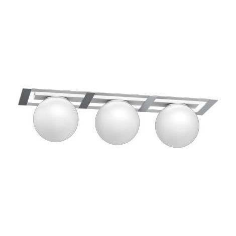 Plafonnier Satelit chromé boules en verre 3xE27 Luminex