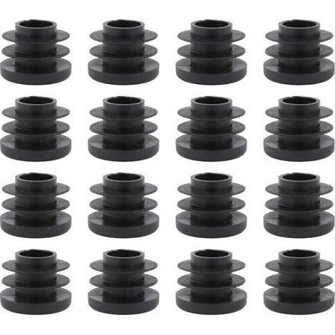 Pair Lot de 16 Bouchons à Lamelles Ronds - Capuchons de Protection en Plastique - Bouchons d'Extrémité (Diamètre 28 mm, Rond) (1/3)