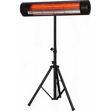 IDEALHOUSE Chauffage extérieur 2000W infrarouge étanche télécommande pour mur et plafond noir (1/5)