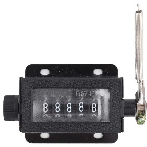 CCYKXA Mini-Handzähler, mechanischer Zähler, 5-stellig, rücksetzbar, mechanischer Traktionszähler
