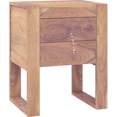 Maison Exclusive - Comodino 40x30x50 cm in Legno Massello di Teak (1/5)
