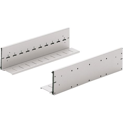 HETTICH SYSTEMA TOP 2000 Karteibahn, Schranktiefe 400, Stahl pulverbeschichtet Alu-Finish (1/5)