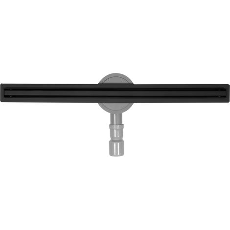 Caniveau de douche, siphon de sol 70 cm Slim Noir