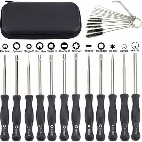 Lntyq Lot de 12 Outils de réglage de carburateur avec Tournevis acircle pour Petit Moteur 2 Temps pour Husqvarna pour STHIL pour débroussailleuse Echo tronçonneuse (1/5)