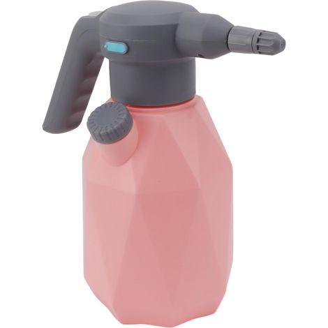 Arroseur électrique 2L pour la maison et le jardin, petit modèle rechargeable, arroseur automatique rose avec tête universelle (1/5)