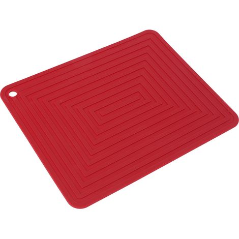 Grand tapis de séchage en silicone pour vaisselle, verres et ustensiles, antidérapant et isolant pour évier et table, lot en stock usine. (1/5)