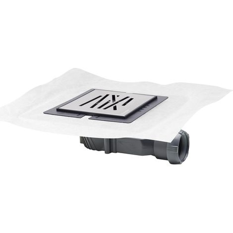 Wirquin Pro – Bonde de douche extra-plate Slim+ – Évacuation rapide 40L/min – Étanchéité renforcée – Grille Mikado inox – Installation facile (1/6)