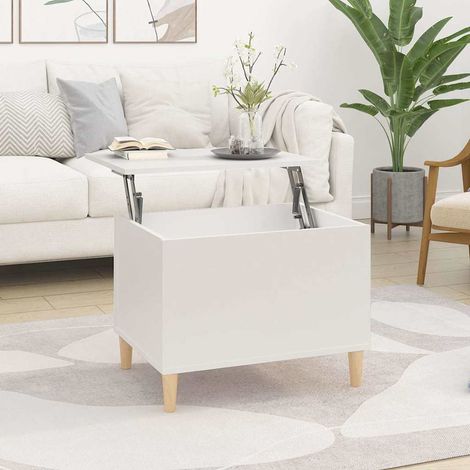 vidaXL Coffee Table White 60x44,5x45 cm Engineered Wood (1/5)
