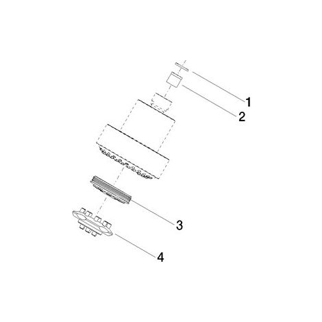 Dornbracht 04121111000-00 Tête de douche Pièces détachées