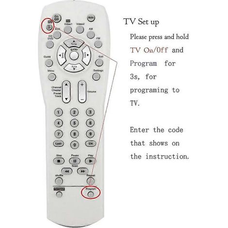 Télécommande de remplacement pour TV, DVD et barre de son 321, pour usage familial (1/4)