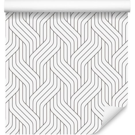 Papier peint à motif géométrique moderne pour salon et chambre 50x1000 cm (1/5)