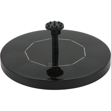Fontaine solaire pour bain d'oiseaux, stable et ronde, 4,5 V CC, pour jardin ou extérieur. Pompe à eau solaire pour bain d'oiseaux et autres objets de jardin. (1/5)