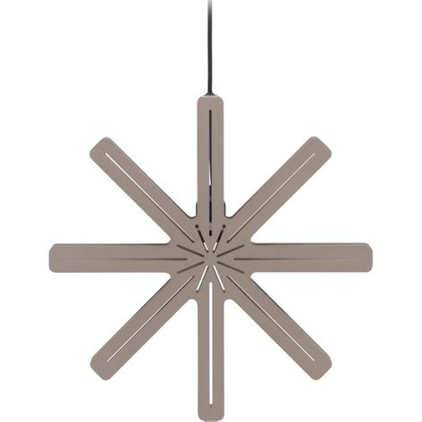 Lampe Suspension Déco "Safsen" 40cm Marron (1/5)
