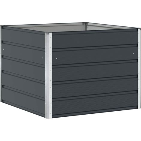 Planter Anthracite 100 x 100 x 75 cm Steel vidaXL