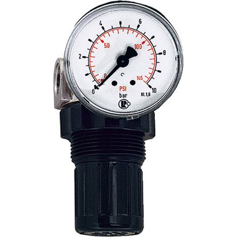 Riegler Druckregler für Wasser, inkl. Mano, G 1/4, 0,2-6 bar, PE max. 25 (1/4)