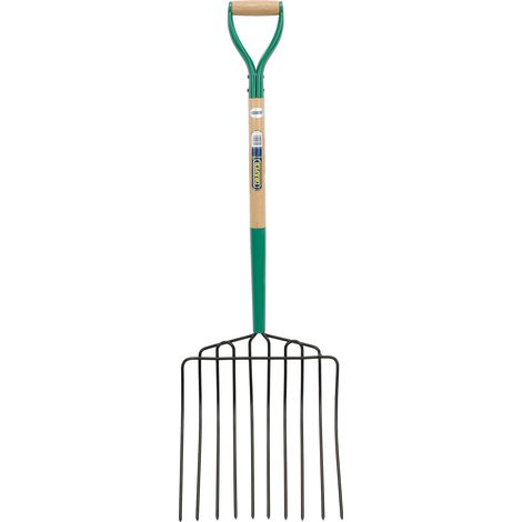 Draper 10-Prong Manure Fork with Wooden Shaft and MYD Handle - Heavy-Duty Farm Tool (Model 63578) (1/5)