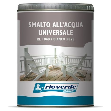 Renner - Rio verde - smalto all&aposacqua opaco universale da 0,75 lt / RL1840 - Marrone scuro (1/4)
