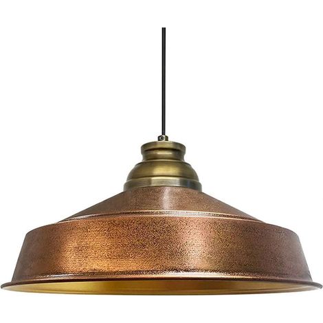 Handbemalte Industrielle Hängeleuchte aus Kupferfarbe Metall – Vintage-Kronleuchter E27 Ø41 cm für Wohnzimmer, Schlafzimmer Oder Esszimmer (1/5)