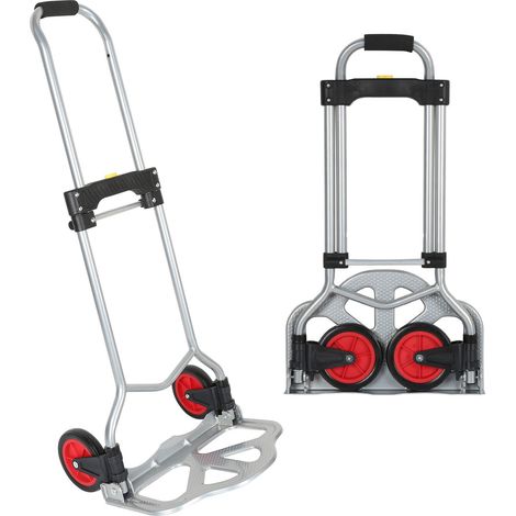 TolleTour Carrello a mano in acciaio Carico massimo 60Kg - Estensibile da 63 a 95 cm - Impugnatura ergonomica