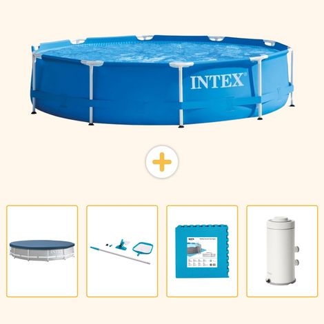 Intex Piscine Tubulaire Ronde - 366x76 cm - 5-pièces S17 (1/5)