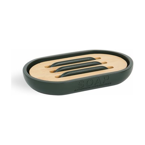 Porta sapone annika  Verde Forest - cm 13 x 2 x 8,4METAF