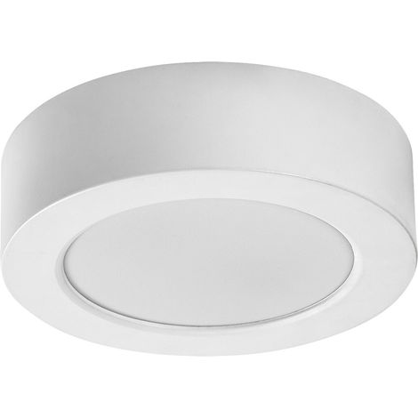 Plafonnier spot extérieur blanc rond LED 7W IP44 4000K (1/5)
