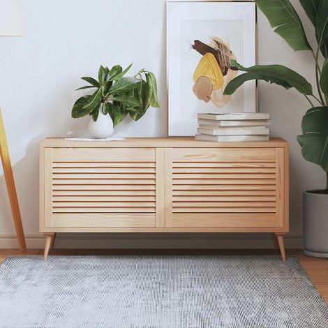 möbeltüren vidaxl slatted design kiefernholz 59.4x39.5 cm
