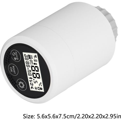 Ortviai Vanne radiateur intelligente Zigbee HY366-ZB avec contrôle via appli mobile et programmation hebdomadaire (1/4)