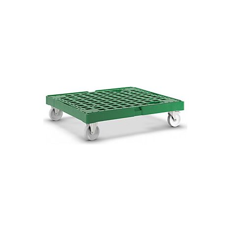 kaiserkraft  Pianale con rotelle in plastica  lunghezza totale (1/2)