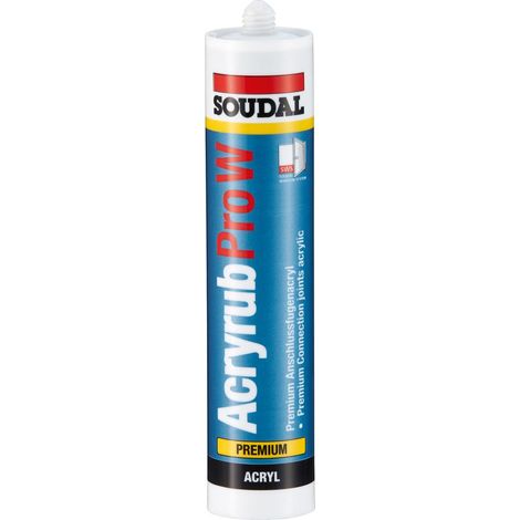 SOUDAL Dichtstoff ACRYRUB PRO W 310ml schwarz (1/3)