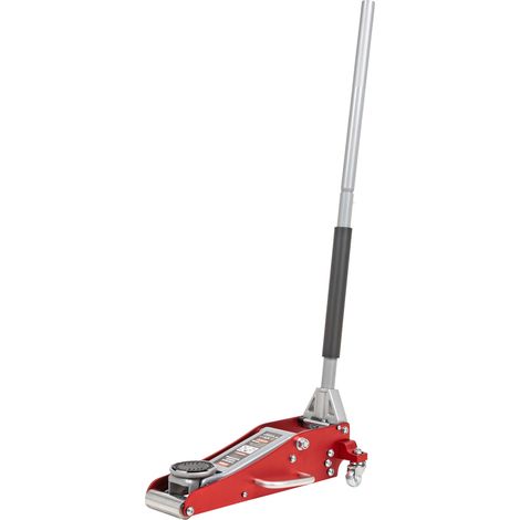 STIER Hydraulik Rangier-Wagenheber, belastbar mit 1,5 Tonnen, Autowagenheber, Aluminium-Stahlkonstruktion, sehr geringe Unterfahrtiefe, Autoheber mit Doppelkolben (1/5)
