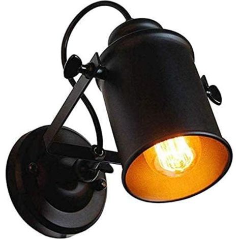 Applique Murale Interieure, Réglable Spot LED Lampe Murale Rétro Industrielle, Luminaire Mural Interieur pour Salon Chambre Restaurant Cuisine (1/5)
