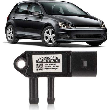 Capteur de Pression DPF, 076906051A Capteur de Pression Différentielle Diesel DPF Connecteur 3 Broches Remplacement pour A3 A4 A6 S4 S6 A