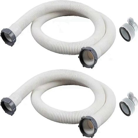 Lot de 2 tuyaux de piscine hors sol de 1,5 pouce avec 2 adaptateurs de type B (1/5)