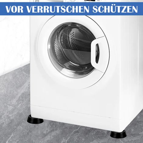 Amortisseur De Vibrations - Pour Machine À Laver Et Sèche-Linge - En Caoutchouc Noir - Lot De 4 (1/5)