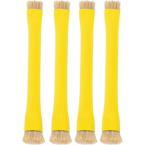 Brosse Antistatique, Brosse de Nettoyage de téléphone Portable à Double tête 4PCS, Poils durs, Antistatique antidérapant, poignée isolée, pour Nettoyer Les téléphones Mobiles(Jaune) (1/5)