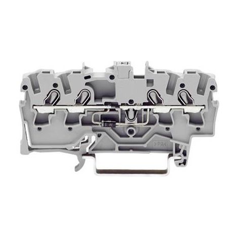 Bloc de jonction à diode WAGO 2002-1411/1000-410 5.20 mm ressort de traction Affectation: L gris 1 p (1/2)