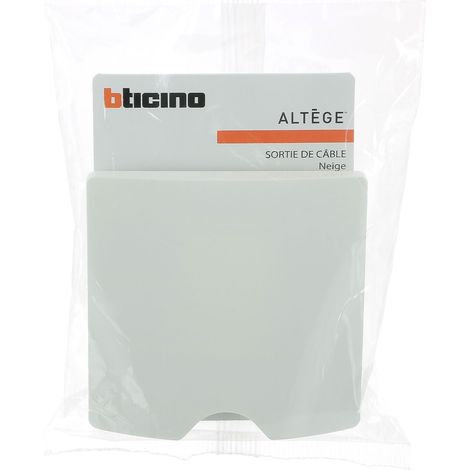 Sortie de câble avec serre câbles Altège IP21 finition Neige BTICINO BTAL24DD