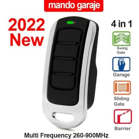 Télécommande Clone - Multi-fréquence 280-868 MHz - Pour Porte de Garage et Porte Automatique - 1 Pièce