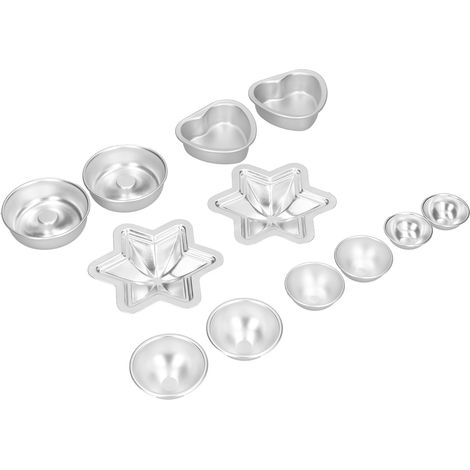 Moules à boules de sel de bain en alliage d'aluminium à faire soi-même, légers, pour la maison, modèle de glaçons, ensemble de moules à gâteaux et pâtisserie n° 23 (1/5)
