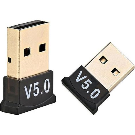 Adaptateur USB Bluetooth 5.0 pour voiture : émetteur-récepteur audio sans fil pour ordinateur, PC portable, clavier, accessoires auto pratiques. (1/5)