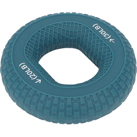 Poignée de Renforcement Musculaire Double 20-30LB pour Avant-bras, Anneaux d'Entraînement en Silicone Vert Foncé (1/5)