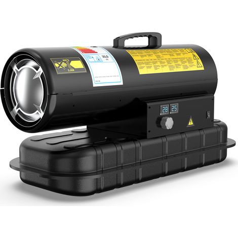 Diesel Space Heater, 20 KW Industrial Kerosene Heaters, Large Fuel Tank, 550m³/h, Adjustable Thermostat, Oil Level Display, Suitable for Workshops, Building Sites and Agricultural [Energy Class A] (1/5)