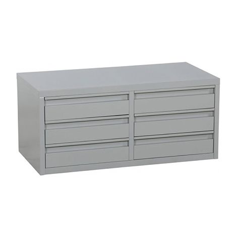 Schubladencontainer mit 6 Schubladen - Blau - 4091071014