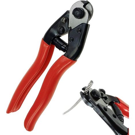 Tijeras de alambre de acero inoxidable, tijeras de alambre de acero, tijeras para sellar plomo, cortan vigorosamente cuerda para saltar de 20 cm (8 pulgadas). (1/5)