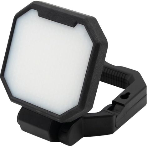 Torcia da lavoro LED SMD dimmerabile (15W 1200lm) Distanza di illuminazione IPX4 fino a 10m colore nero (1/5)