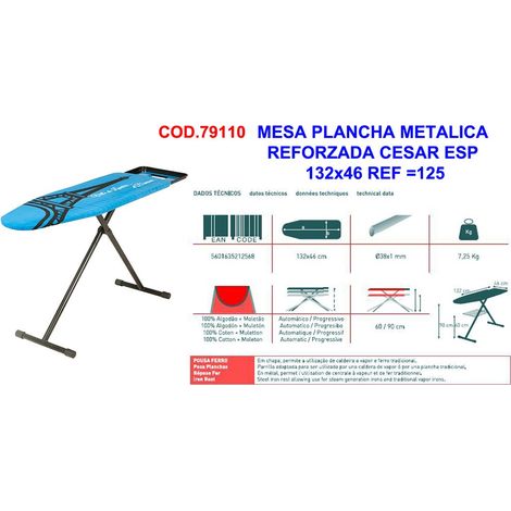 César Tisch aus verstärkter Metallplatte ESP132x45125