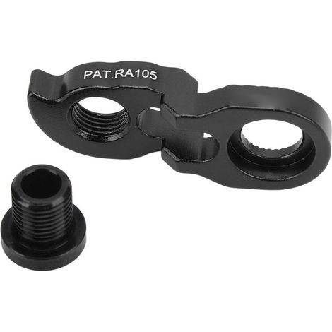 Dérailleur arrière RISK pour vélo, prolongateur en aluminium pour crochet de queue, compatible 40T-52T, VTT noir (1/5)