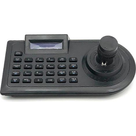 Clavier de commande à joystick 3D pour caméras de sécurité AHD PTZ, décodeur DVR/NVR Pelco RS485 (prise US). (1/5)