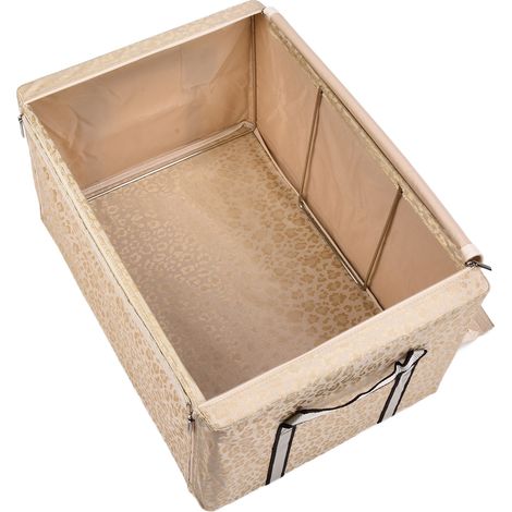 Boîte de rangement pliable et imperméable en tissu Oxford pour vêtements et jouets, blanche, taille L (1/5)